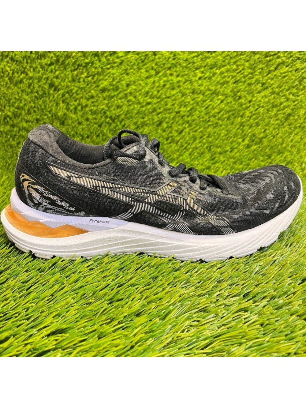 Asics Gel-Cumulus 23 Womens Size 7.5 Black White Athletic Running Shoes Sneakers